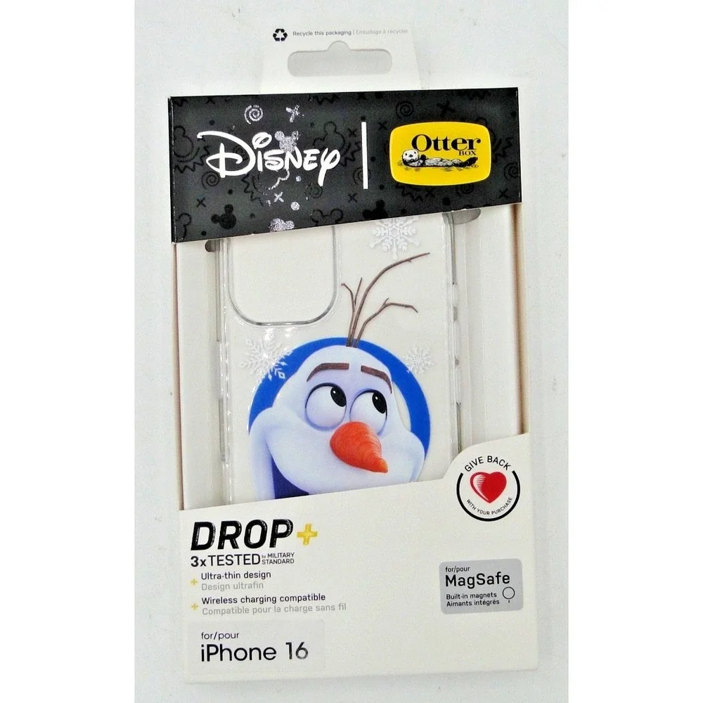 Disney OtterBox Frozen Olaf Snowman iPhone 16 Case Cover NEW!‎
